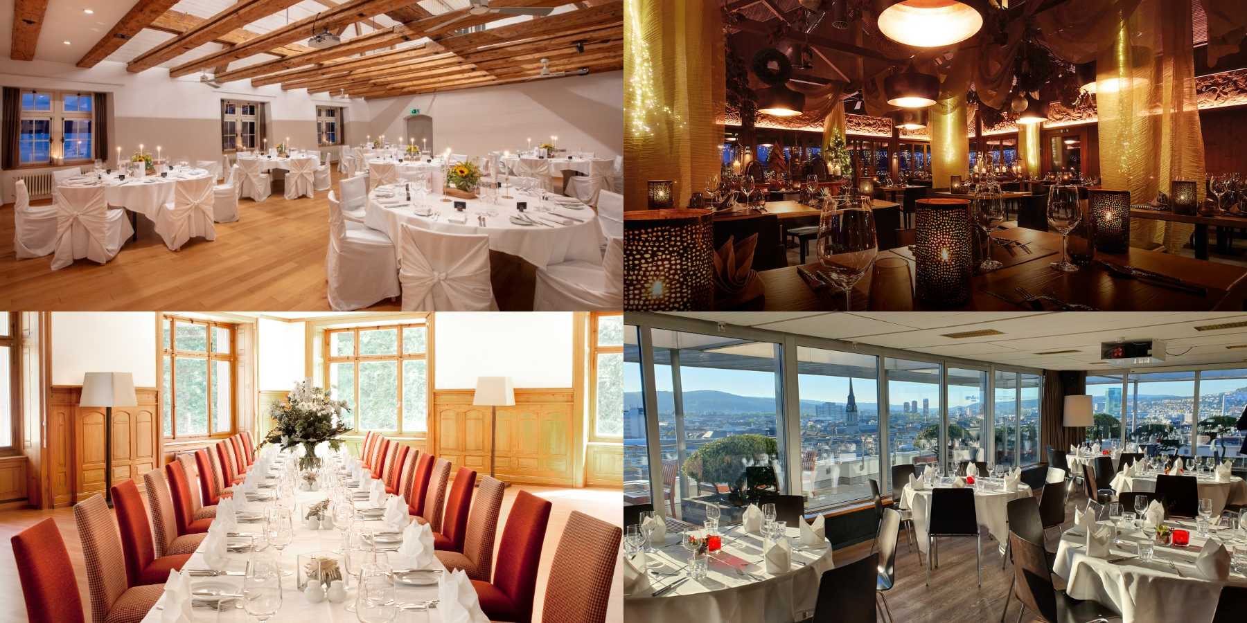 Festliche Bankette bis zu 150 Personen feiern