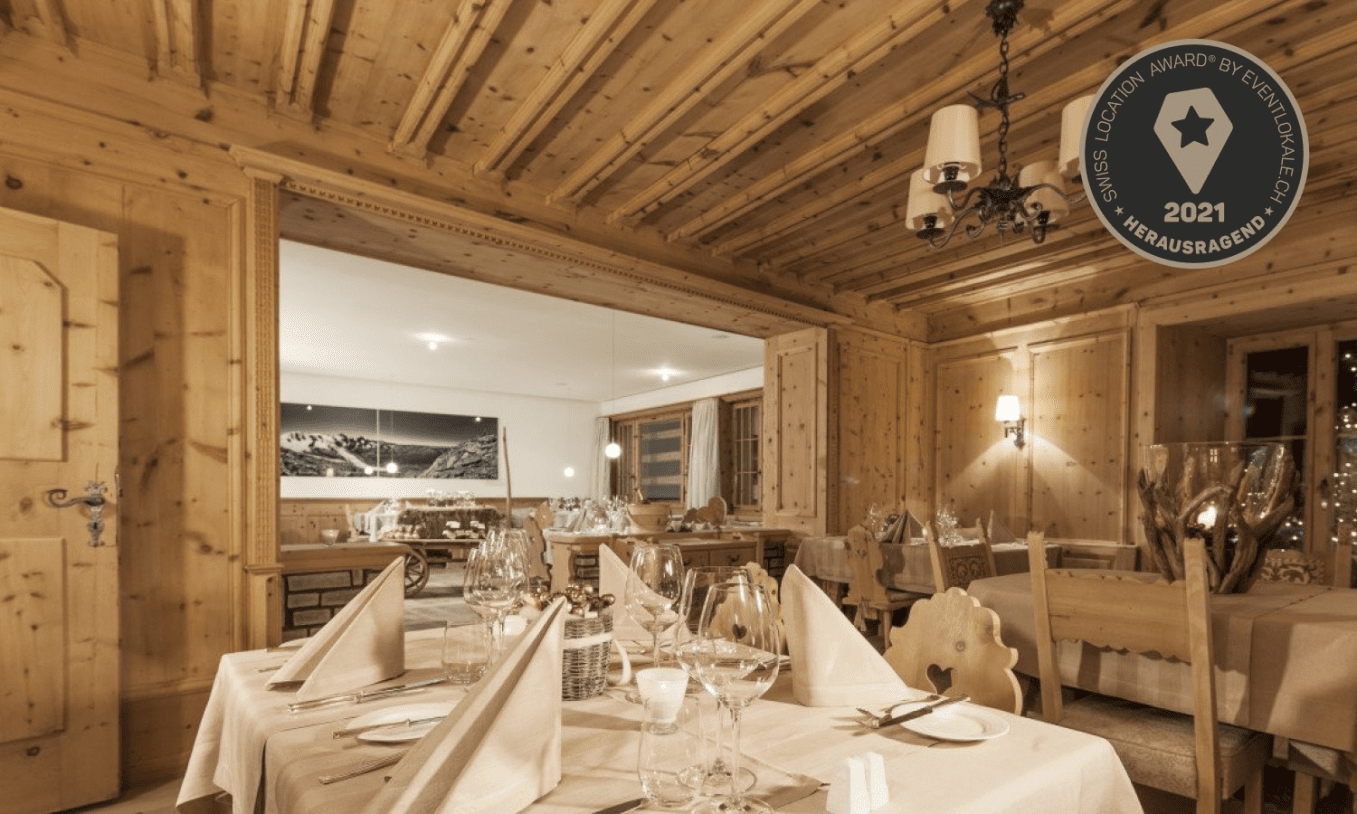 Kategorie Genusslocations: 9.3 | IN LAIN Hotel Cadonau | Brail